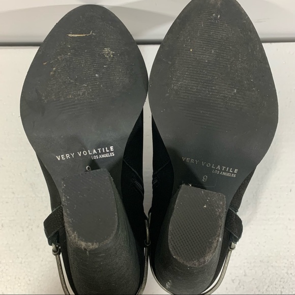 Very Volatile Leather Western Spur Ankle Boots - Picture 8 of 9